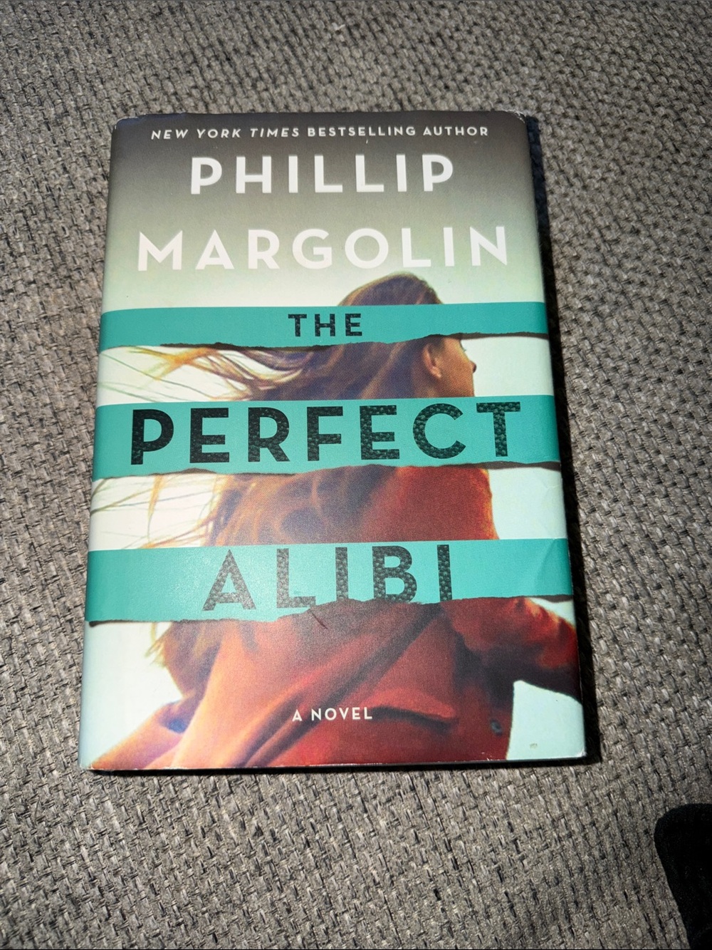 The Perfect Alibi Hardcover - Teal and White